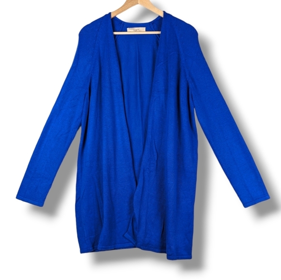 Loft Long Line Cardigan Sweater XS / Small Blue - Picture 1 of 15
